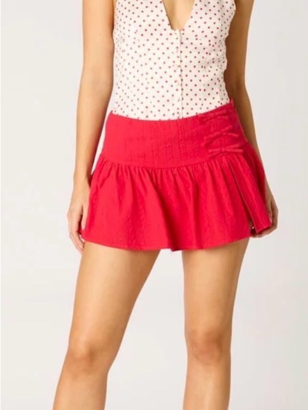 Cotton Candy Hot Pink Flared Skort